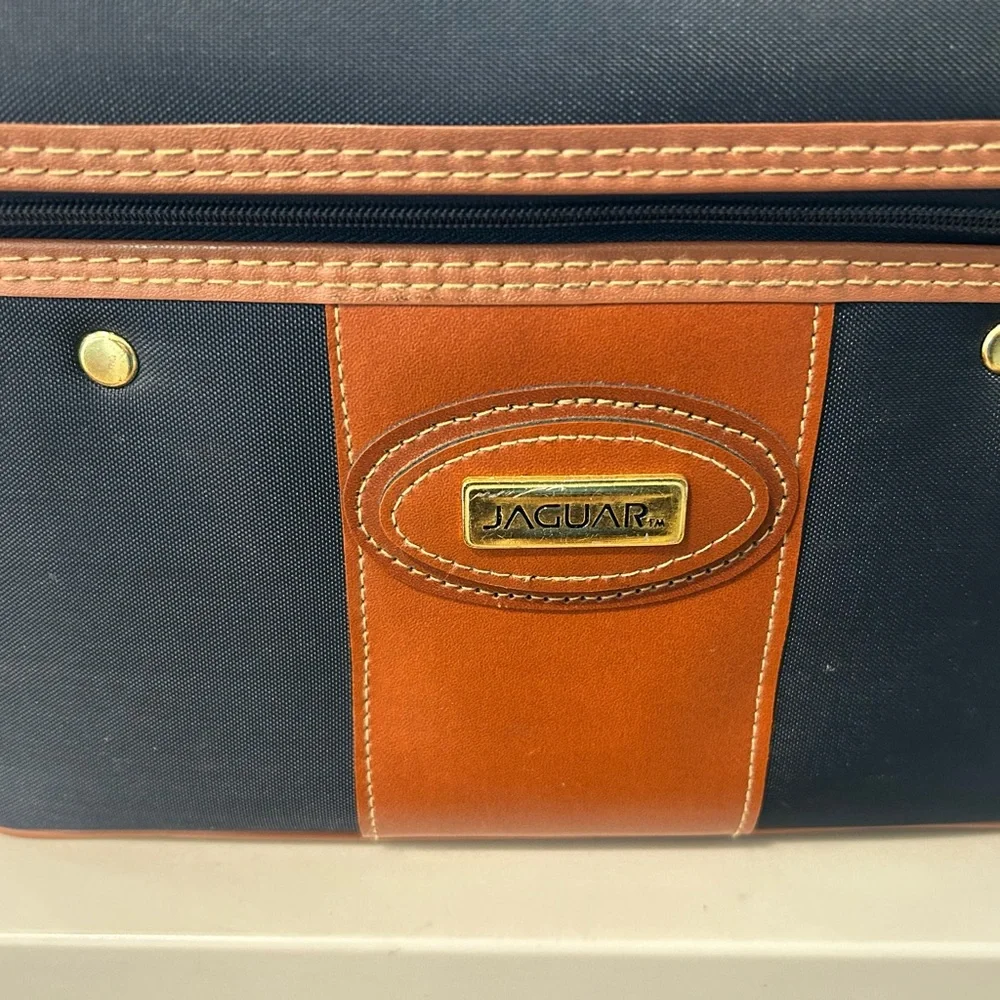 Vintage Jaguar train or makeup case.